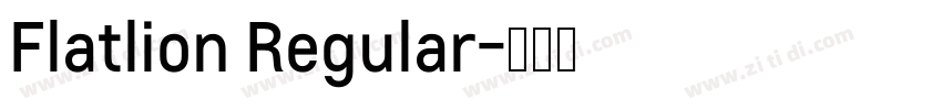 Flatlion Regular字体转换
